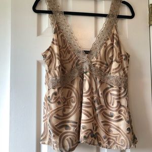 Wendy Hil silk/velvet/lace camisole